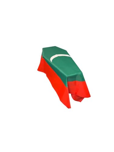 Bandera de ataúd de Maldivas para honores fúnebres y despedidas oficiales