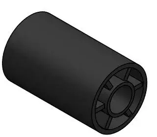 CONVEYOR CHAIN BELT RETURN ROLLER BIG 82-20, CONVEYOR COMPONENTS, PACK OF 10 BLACK