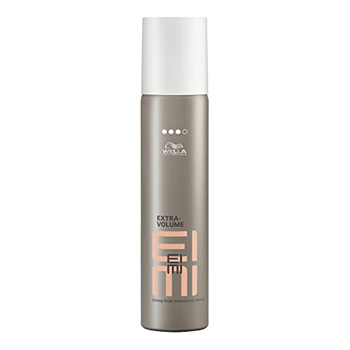 Wella Professionals EIMI Extra Volume Strong Hold Heat Protection Professional Hair Styling Mousse, For Extra Volume and Body, 75ml