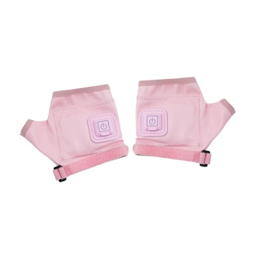 Oshhni Guantes calefactables calentadores de manos guantes sin dedos invierno cálido ajustable cómodo para hombres mujeres guantes calefactores para, L