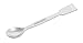 Scoop with Spatula, 5.9" - Stainless Steel, Polished - One Flat End, One Spoon End - Eisco Labs