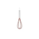 Cuisipro 8-Inch Silicone Flat Whisk, Red