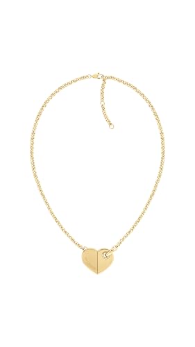 Collier femme Tommy Hilfiger avec pendentif cœur, le bijou idéal du bureau aux sorties
