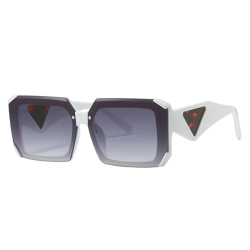 Lunettes de soleil de luxe vintage blanc gris contre l'éblouissement