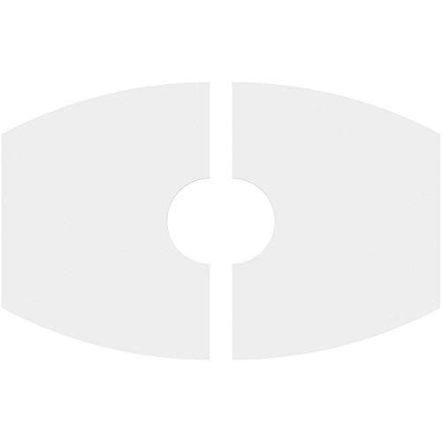 Image of Ekena Millwork CMP34X22KY2-07000 Kailey Architectural Grade PVC Contemporary, Two Piece Urethane Ceiling Medallions 34 inchW x 22 5 /8 inchH x 7 inchID x 18 1 /4 inchC x 1 inchP