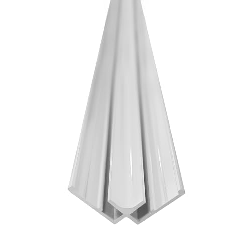 Profilé angle 90° intérieur 255 cm pour panneau VIPANEL 3 mm - Blanc