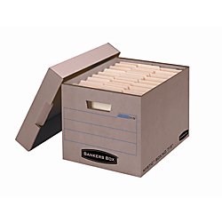 Bankers Box Mystic Boxes Storage Case, 10.8" X 13" X 16.3", Kraft #TOP9