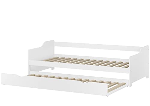 Erst-Holz®Sofabett Doppelbett Bettgestell 90x200 Einzelbett Bett +...