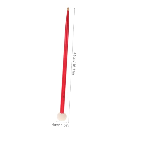 Baquetas de doble cabeza para percusión de madera de arce miniatura 2