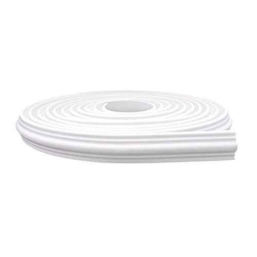 Boiserie Rodameio de EVA Autocolante RM61 3,8cm Branco 2,5 metros