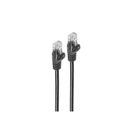 Shiverpeaks® BASIC-S Netzwerkkabel Ethernet LAN Patchkabel RJ45 U/UTP CAT 7 10 Gbit/s 600 MHz schwarz 5m