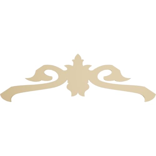 Ekena Millwork GPP048X016X100FLO Florence Architectural Grade PVC Gable Pediments, 48"W x 16"H x 1"P (8/12) Pitch