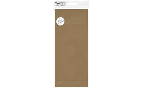 Accent Design Paper Accents ADPTX10P-10.357 Env #10 Policy 10pc Brown Bag Env #10 Policy BwnBg