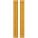 Ekena Millwork ARW103BB207X82TUH Americraft Two Exterior Real Wood Joined Board-n Shutters w/End Batten (Per Pair), 7"W x 82"H, Turmeric