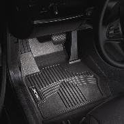 OEM BMW All Weather Rubber Floor Liners/Black-Front, F30/F31/F34 xDrive (AWD) 3-Series Sedan/Wagon/Gran Turismo
