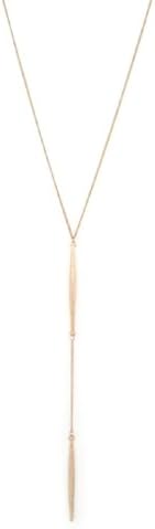 Necklace Featuring Two Bar Pendants