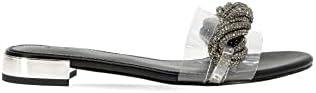 BCBGeneration Women's DARLI Flat, Black/Smoke, 7.5 | Image 2