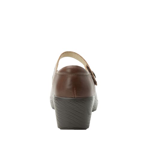 Alegria Women's Saylar Leather Cut-Out Maryjane Adjustable Strap Low Heel Wedge Sunburst 8-8.5 M US by Alegria by PG Lite - Used condition - Image 3