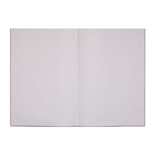 Rhino A4 Exercise Books, 64-Page/Blank Paper Notebook, 10-Pack, Office & School Stationery Supplies, Buff - Image 3