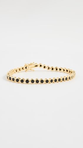 ADINA EDEN Women's Onyx Bezel Tennis Bracelet2