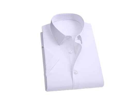 Chemise blanche manches courtes homme pour le bureau et les loisirs
