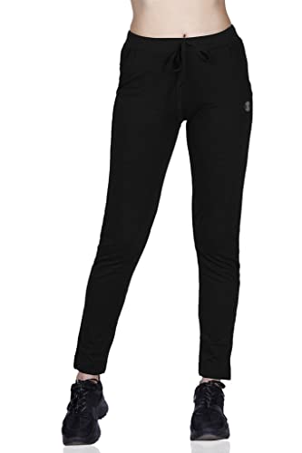 Image of Women's Straight Fit Ankle Length Cotton Track Pant
