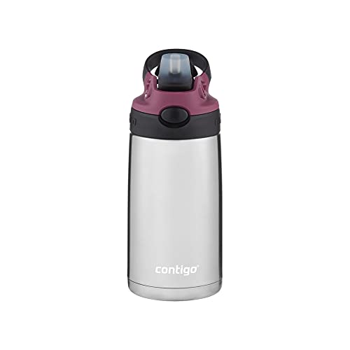 Image of Contigo AUTOSPOUT Camping Hydration Thermal Bottle 1 Count (Pack of 1) Eggplant & Punch