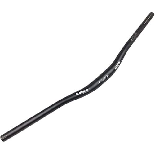 Wake 31.8mm MTB Mountain Bike Handlebar, Aluminum Alloy Mountain Bike Bicycle Riser Handlebar Extra Long 720/780mm with Paint Matte Surface (Black, 720mm)