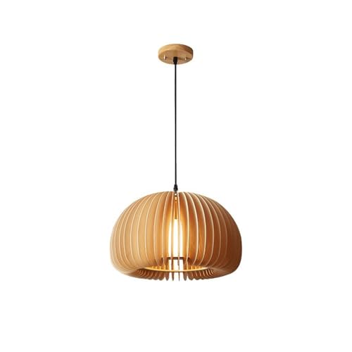 Suspension moderne en bois plissé de style nordique pour intérieur élégant