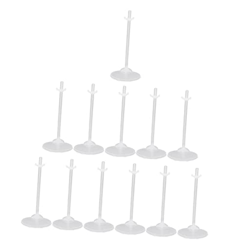 Didiseaon 36 Piezas De Soporte para Casa De Muñecas Soporte para Exhibición De Muñecas Soporte para Muñecas De Niñas Estante De Almacenamiento Transparente Accesorios