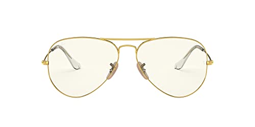 Ray-Ban RB3025 Classic Polarized Aviator Sunglasses, Gold/Photochromic Grey, 58 mm