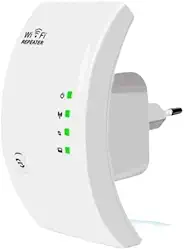 Repetidor Wi-Fi até 1800Mbps, Amplificador de Sinal Sem Fio, Extensor de Alcance com 3 Antenas, Branco