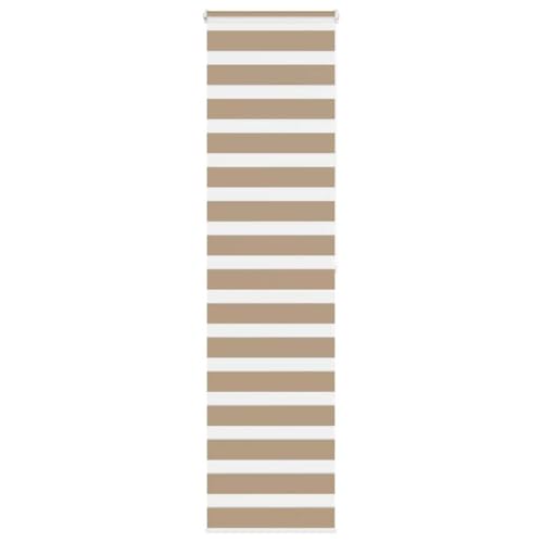 Store zébré marron sable 60,9 cm en polyester réglable avec chaîne - 2