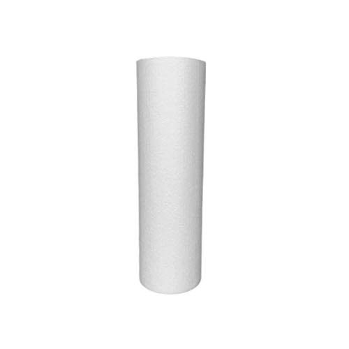 Lealoo Cylindre en polystyrène diam. 15 x Haut. 60 cm, Colonne en Styropor Blanc pour présentoir, de densité Pro, 28 kg/ m3