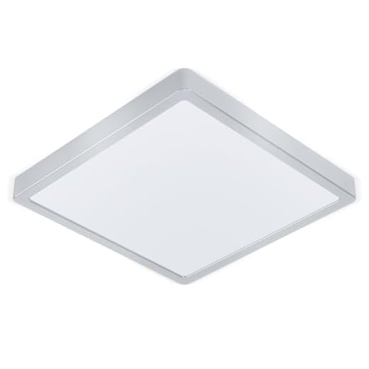 Oeegoo LED Deckenleuchte, 18W 1530LM Led Deckenlampe, Flimmerfreie Led Lampe Ultraslim 1.3cm, Wohnzimmerlampe Kinderzimmerlampe Schlafzimmerlampe Küchenlampe Flur Lampe Neutralweiß 4000K 8 EGLO LED Deckenleuchte Molay, 1 flammige Aufbauleuchte Modern aus Stahl und Kunststoff, Deckenlampe in Silber, Weiß, LED Aufbaulampe warmweiß, L x B 28,5 cm, 75531, silber/weiss