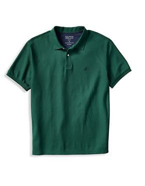 Nautica Men's Big-Tall Classic Fit Short Sleeve Solid Performance Deck Polo Shirt Shirt, Tidal Green, 2XLT Tall - image 5