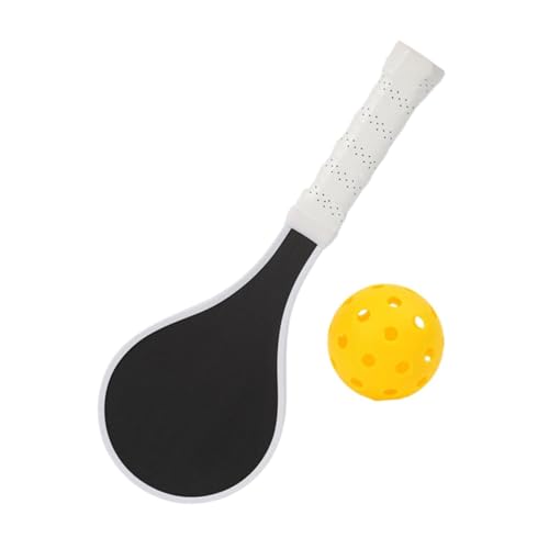 Baoblaze Pickleball Racket Portable Ergenonómico con Suministros de Raqueta de Entrenamiento de Pelota de Pickle para Jugador de práctica Deportiva al Aire, Blanco