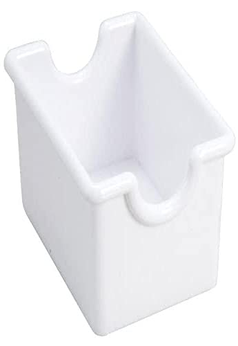 Winco White Plastic Sugar Packet Holder, 1 Dozen