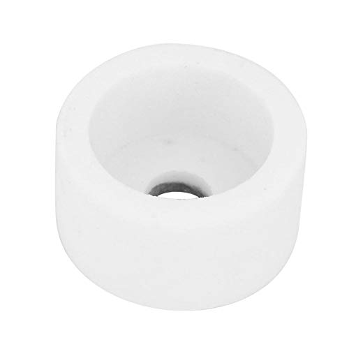 Corundum Grinding Wheel, 46/120 Grit Ceramic Polishing Wheel Grinding Stone Wheel Flaring Cup Wheel for Pneumatic Electric Rotary Grinding Machine - 75 x 40 x 20mm(White 46)
