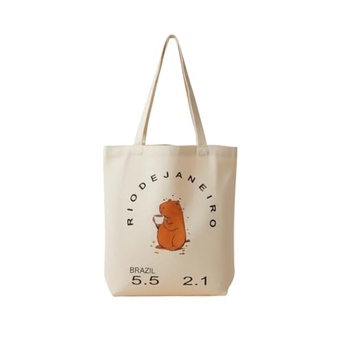 Bolsa Eco bag Algodão Sacola Rj Carioca Caramelo Capivara