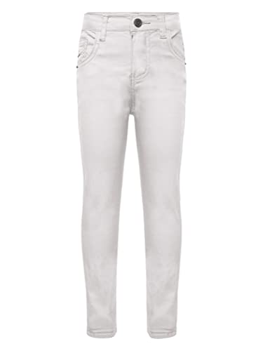 Aislor Toddler Boys Twill Chino Pants Pull-On Relaxed Fit School Uniform Skinny Pants Straight Trousers Jeggings Jeans