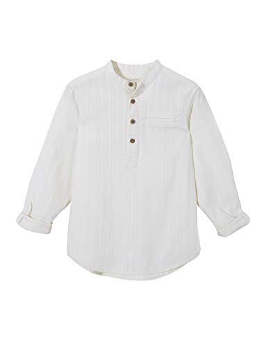 Gocco Camisa Dobby Camicia Formale, Beige (Crudo S02cmlca903ea), 2 Anni (Taglia Unica: T 2-3) Bambino