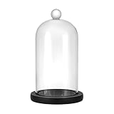 Couvercle en verre : Le dôme d'affichage en verre transparent protège vos objets de valeur de la poussière et des dommages tout en offrant une visibilité claire, idéal comme vitrine pour les fleurs lors d'événements, assurant que vos articles restent impeccables et mis en valeur dans n'importe quel environnement
