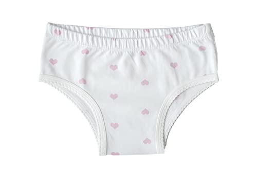 ORGANICKID Girls Organic Cotton Underwear GOTS Certified Kids Toddler Briefs Pack of 32