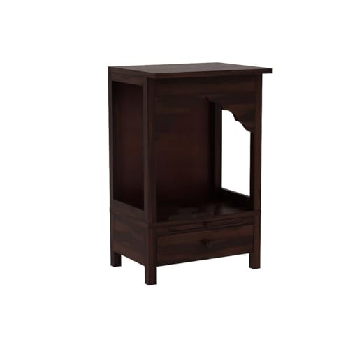 Image of Wudniture Sheesham Wood Handcrafted Temple for Pooja for Home & Office (Walnut Finish)