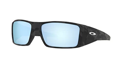 Oakley Heliostat Sunglasses Matte Black Camo with Prizm Deep Water Polarized Lens