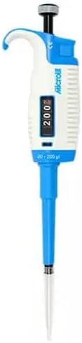 Single-Channel Pipettes with Adjustable Volume, Accurate and Calibrated Micropipette Ergonomic Design for 10-100ul Liquid Capacity, Compatible with 200ul Pipette Tips