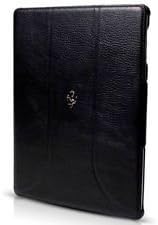 FERRARI Mini Ipad Black Grain Leather Folio Case