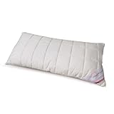 AlpenXund GmbH Zirben Familie - bekannt aus dem Fachhandel & der Hotellerie • Großes Zirbenkissen • Weiches Schlafkissen 40x80cm • Zierkissen gefüllt mit natürlichen Zirbenflocken