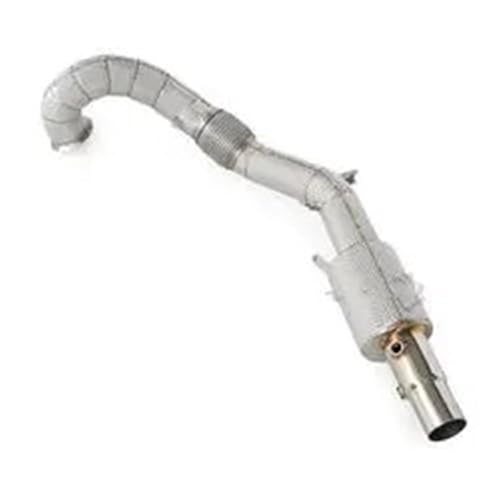 Image of Front Catalytic Converter Fit For Volkswagen Golf MK7/MK7.5 GTI 2.0T 2014-2019 Durable Direct Stainless Downpipe - Strip Catalytic.